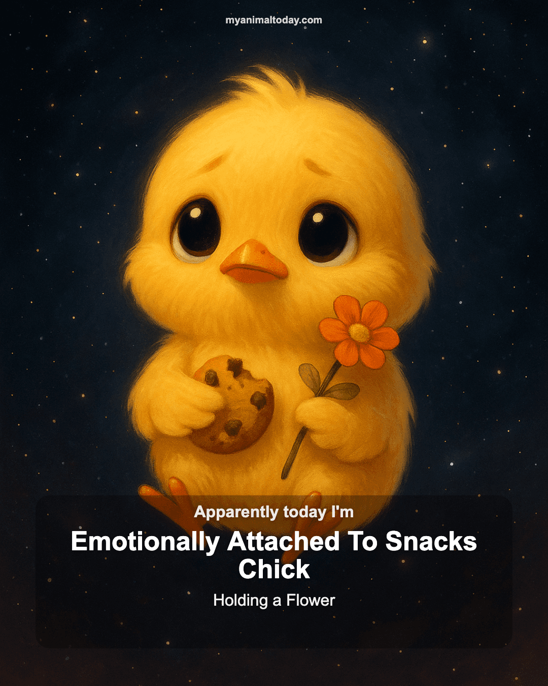 Emotionally Attached to Snacks Chick