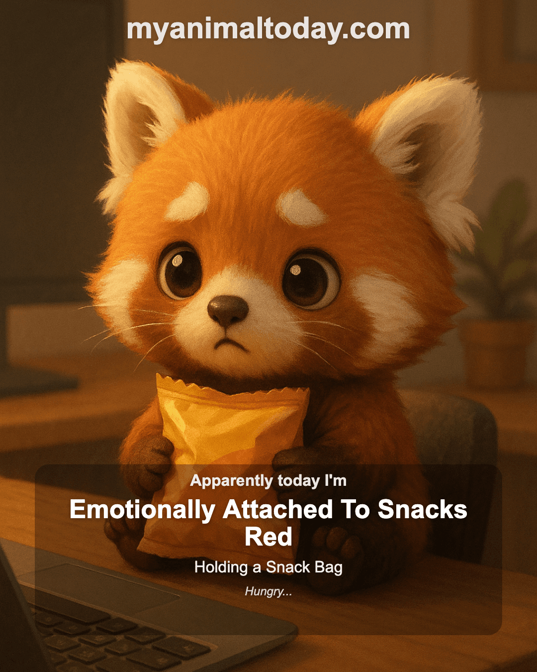 Emotionally Attached to Snacks Red Panda