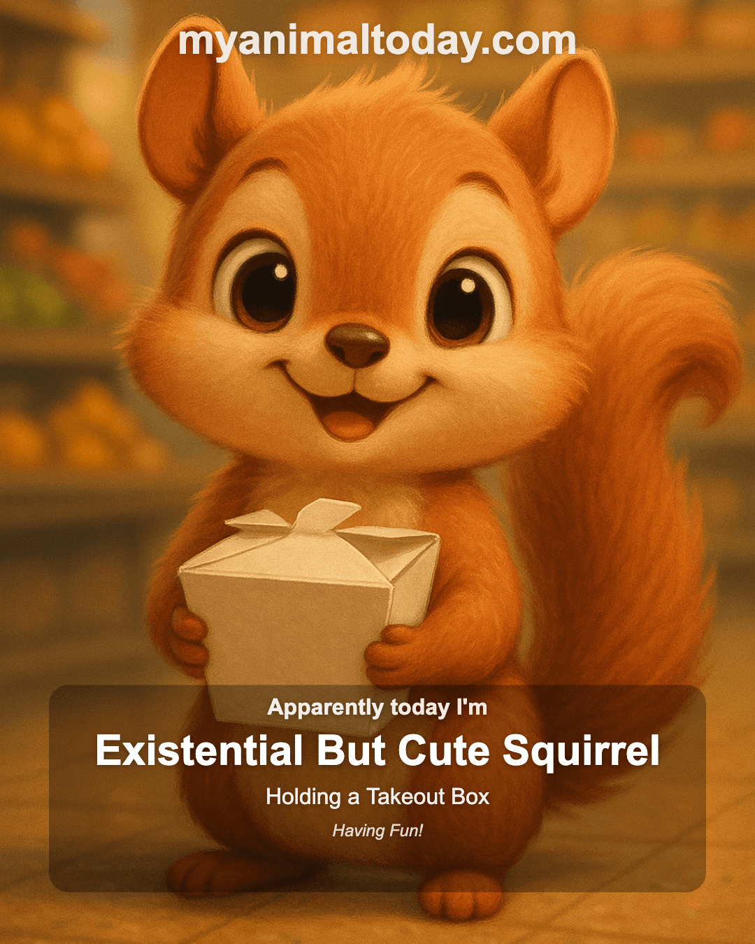 Existential but Cute Squirrel