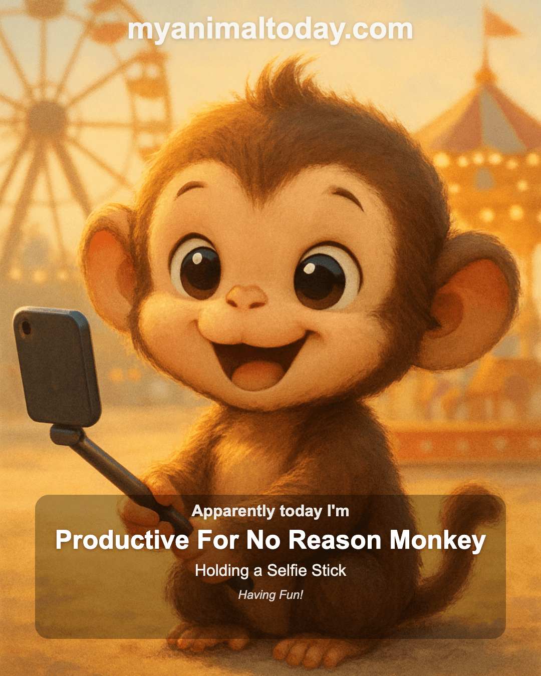 Productive for No Reason Monkey
