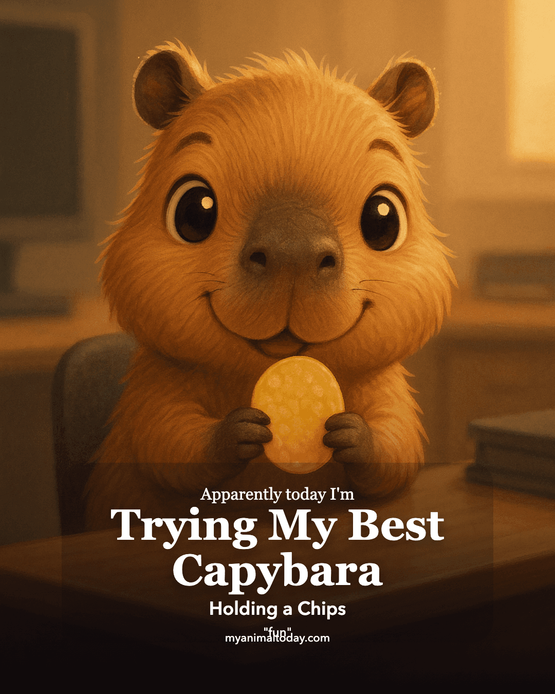 Trying My Best Capybara